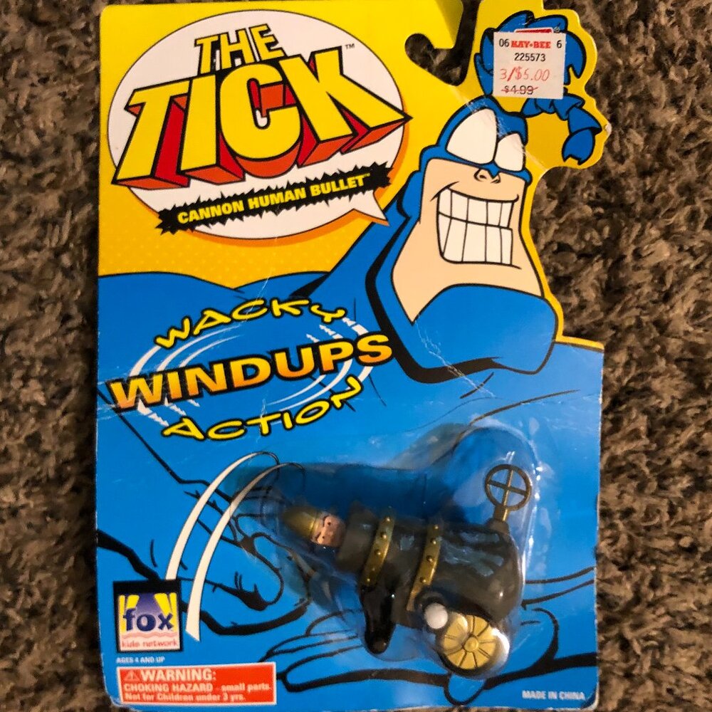 BANDAI The Tick "Wacky Windups Action" - CANNON HUMAN BULLET
